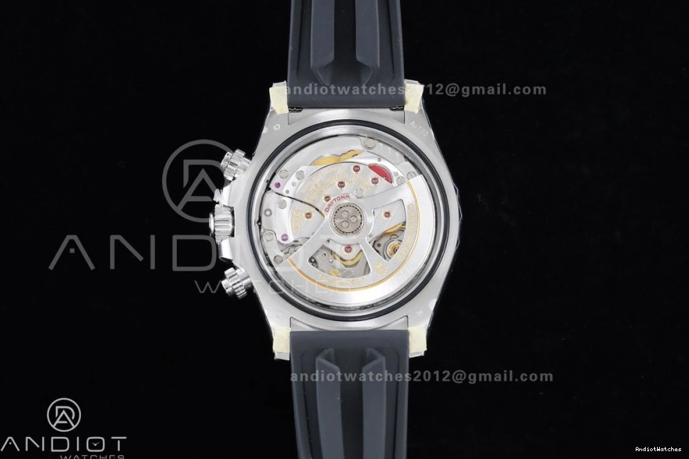 Best 813 Oysterflex V2 Stick 1:1 Daytona Strap Edition 126519 Dial on (Weighted) VSF Silver VS4131 Black Stretchable 0227